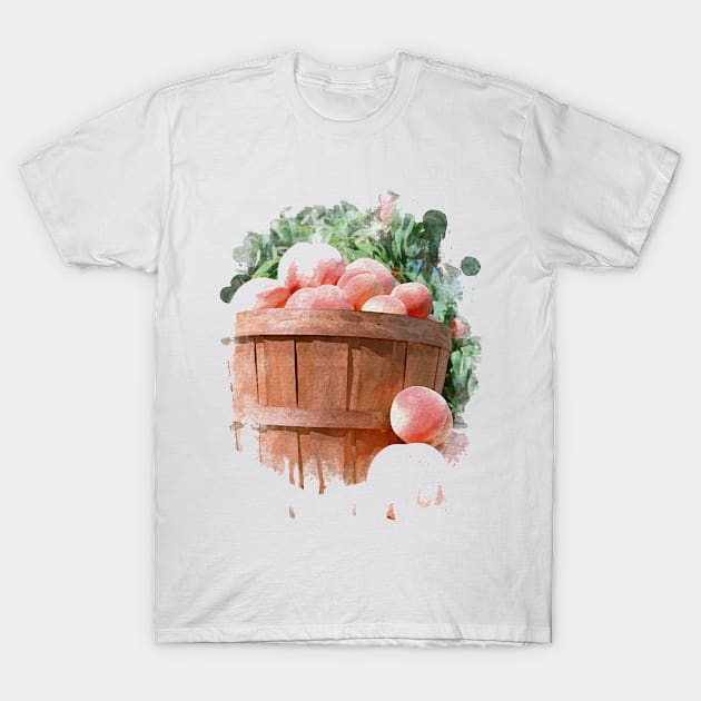 Fruit in the basket watercolor T-Shirt by Mulyadi Walet